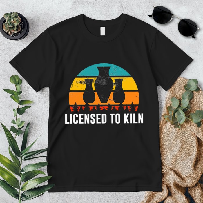 L.I.C.E.Ns.E.D To Kiln Pottery Premium T-Shirt