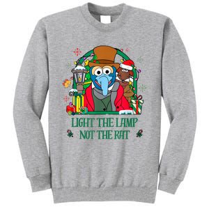 Light The Lamp Not The Rat Funny Christmas Tall Sweatshirt