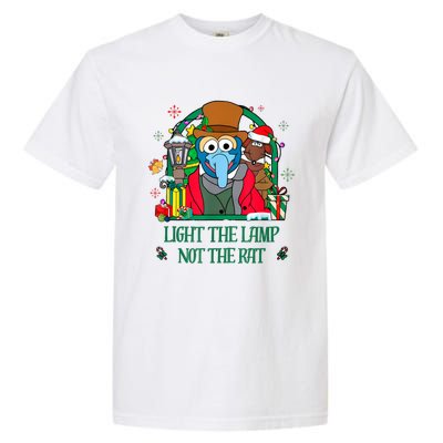 Light The Lamp Not The Rat Funny Christmas Garment-Dyed Heavyweight T-Shirt