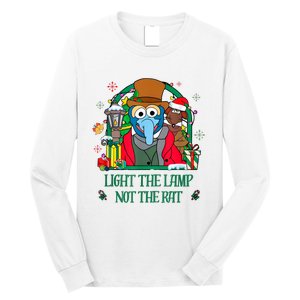 Light The Lamp Not The Rat Funny Christmas Long Sleeve Shirt