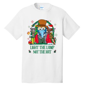 Light The Lamp Not The Rat Funny Christmas Tall T-Shirt