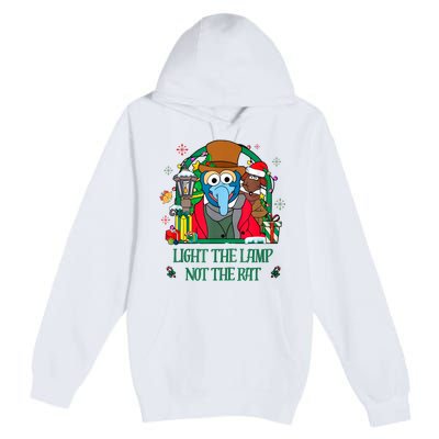 Light The Lamp Not The Rat Funny Christmas Premium Pullover Hoodie