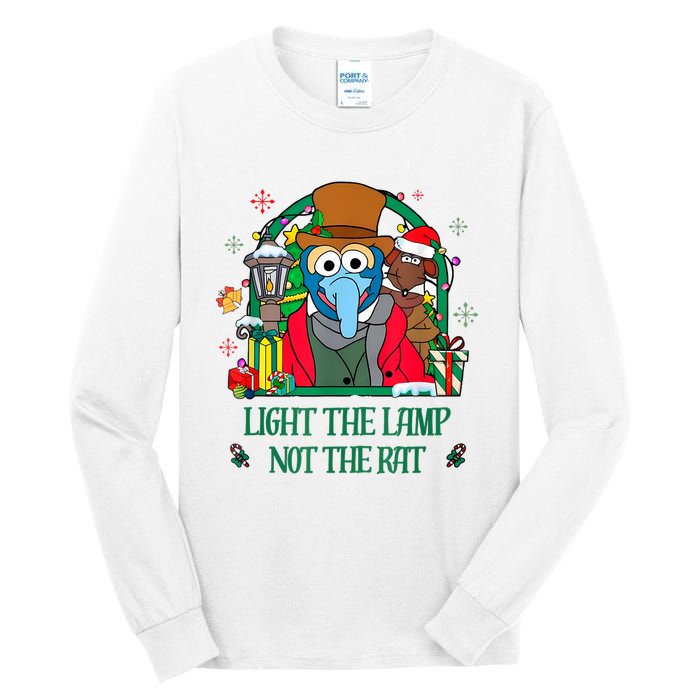 Light The Lamp Not The Rat Funny Christmas Tall Long Sleeve T-Shirt