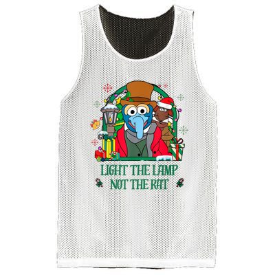 Light The Lamp Not The Rat Funny Christmas Mesh Reversible Basketball Jersey Tank