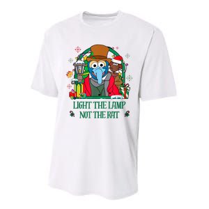 Light The Lamp Not The Rat Funny Christmas Performance Sprint T-Shirt