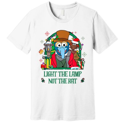 Light The Lamp Not The Rat Funny Christmas Premium T-Shirt