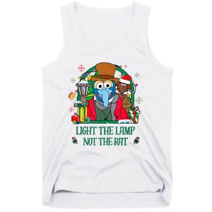 Light The Lamp Not The Rat Funny Christmas Tank Top