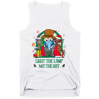 Light The Lamp Not The Rat Funny Christmas Tank Top