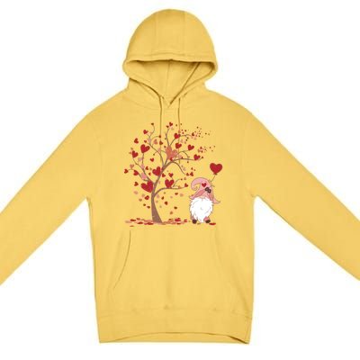 Love Tree Love Heart Gnome Dating Valentines Day Cool Gift Premium Pullover Hoodie