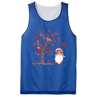 Love Tree Love Heart Gnome Dating Valentines Day Cool Gift Mesh Reversible Basketball Jersey Tank