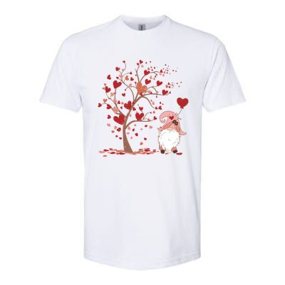 Love Tree Love Heart Gnome Dating Valentines Day Cool Gift Softstyle CVC T-Shirt