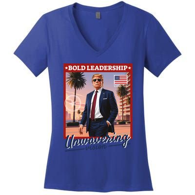 Leadership Trump Women's V-Neck T-Shirt