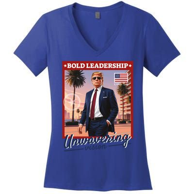 Leadership Trump Women's V-Neck T-Shirt