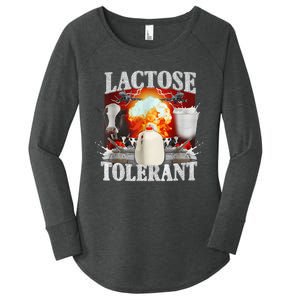 Lactose Tolerant Women's Perfect Tri Tunic Long Sleeve Shirt