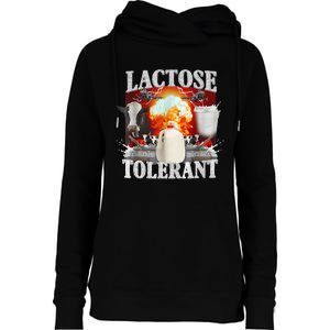 Lactose Tolerant Womens Funnel Neck Pullover Hood