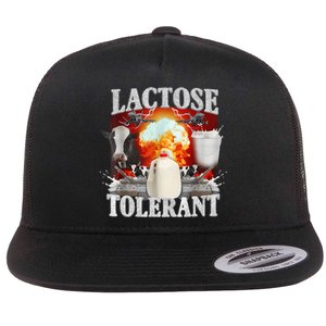 Lactose Tolerant Flat Bill Trucker Hat