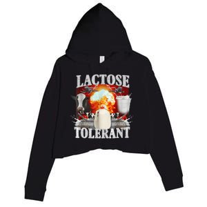 Lactose Tolerant Crop Fleece Hoodie