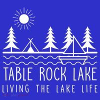 Living The Lake Life Table Rock Lake Kayaking Missouri Kayak Gift Tall T-Shirt