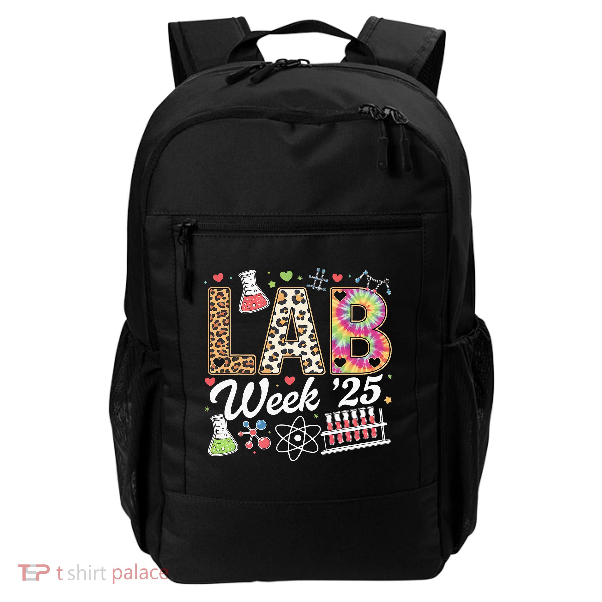 Laboratory Tech Leopard Medical Technician Daily Commute Backpack