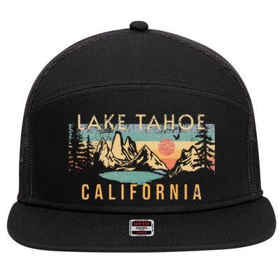 Lake Tahoe 7 Panel Mesh Trucker Snapback Hat