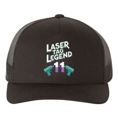 Laser Tag Legend 11th Birthday Party Yupoong Adult 5-Panel Trucker Hat