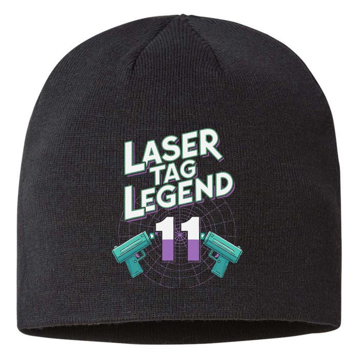 Laser Tag Legend 11th Birthday Party Sustainable Beanie