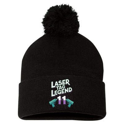 Laser Tag Legend 11th Birthday Party Pom Pom 12in Knit Beanie