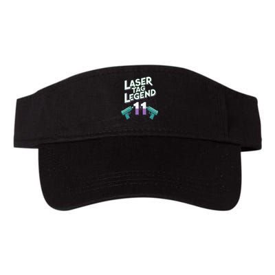 Laser Tag Legend 11th Birthday Party Valucap Bio-Washed Visor