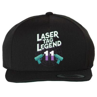 Laser Tag Legend 11th Birthday Party Wool Snapback Cap