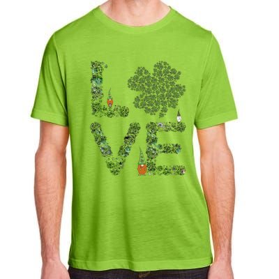 Love Three Leprechauns Funny Irish Shamrock St Patricks Day Funny Gift Adult ChromaSoft Performance T-Shirt