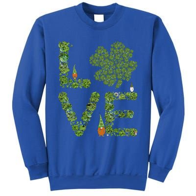 Love Three Leprechauns Funny Irish Shamrock St Patricks Day Funny Gift Sweatshirt