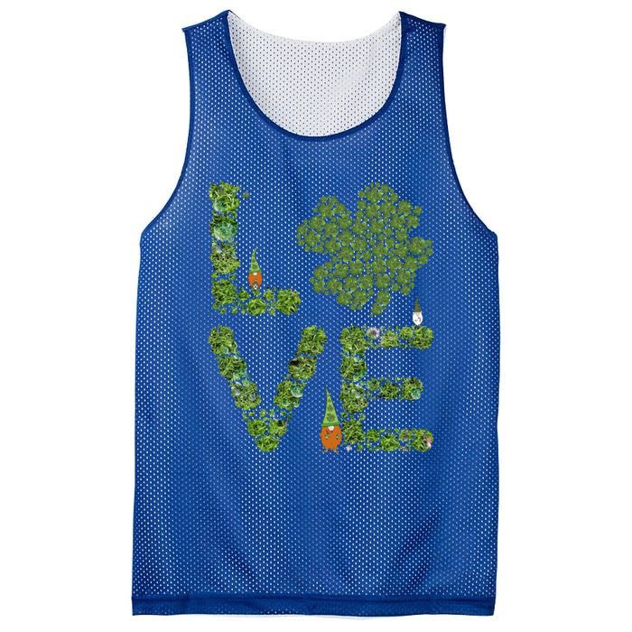 Love Three Leprechauns Funny Irish Shamrock St Patricks Day Funny Gift Mesh Reversible Basketball Jersey Tank