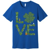 Love Three Leprechauns Funny Irish Shamrock St Patricks Day Funny Gift Premium T-Shirt