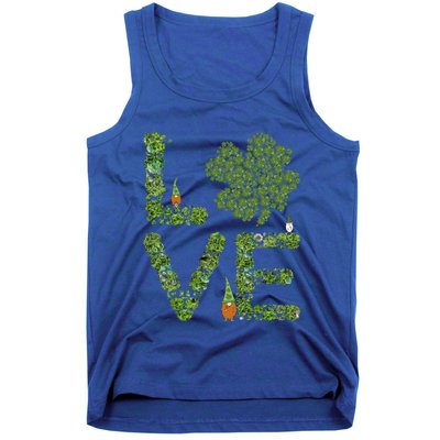 Love Three Leprechauns Funny Irish Shamrock St Patricks Day Funny Gift Tank Top