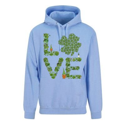 Love Three Leprechauns Funny Irish Shamrock St Patricks Day Funny Gift Unisex Surf Hoodie