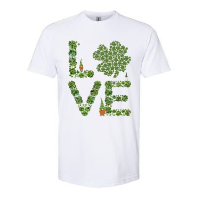 Love Three Leprechauns Funny Irish Shamrock St Patricks Day Funny Gift Softstyle CVC T-Shirt