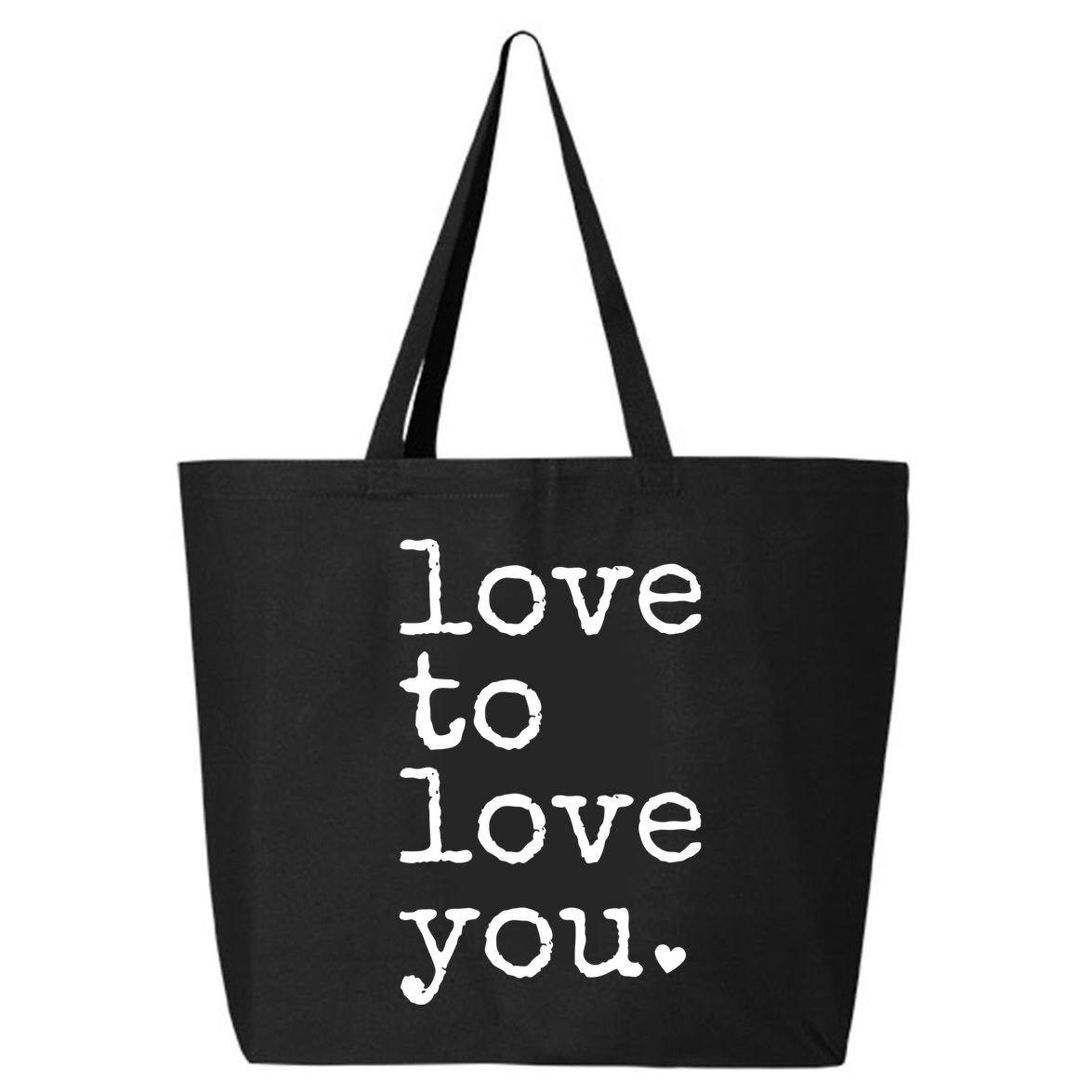 Love To Love You Cute Valentine 25L Jumbo Tote