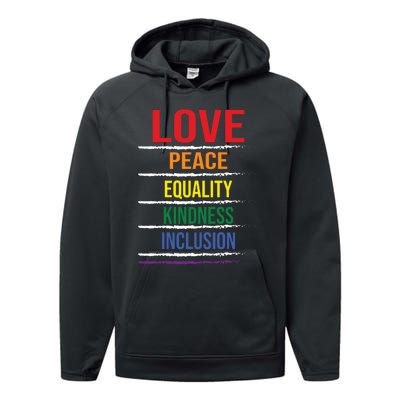 Lgbt T Performance Fleece Hoodie