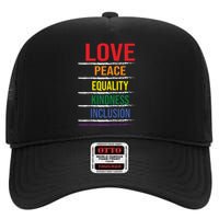 Lgbt T High Crown Mesh Back Trucker Hat