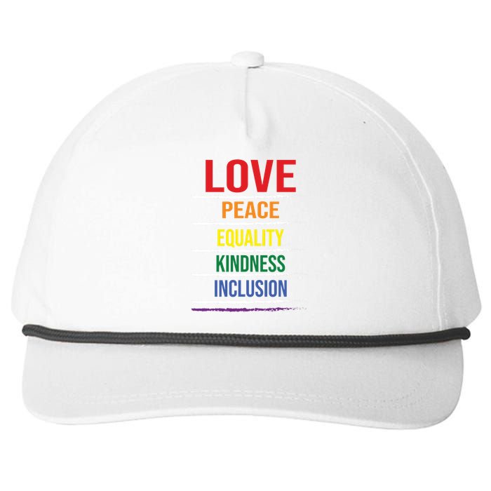 Lgbt T Snapback Five-Panel Rope Hat