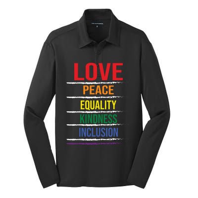 Lgbt T Silk Touch Performance Long Sleeve Polo