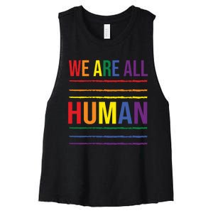 Lgbt T Women's Racerback Cropped Tank