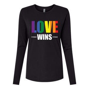 Love Wins Womens Cotton Relaxed Long Sleeve T-Shirt