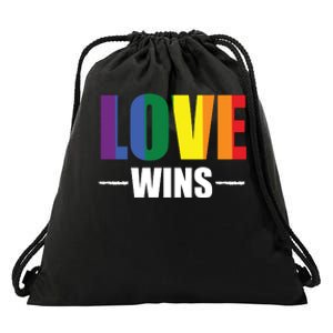 Love Wins Drawstring Bag