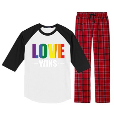 Love Wins Raglan Sleeve Pajama Set