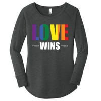 Love Wins Women's Perfect Tri Tunic Long Sleeve Shirt