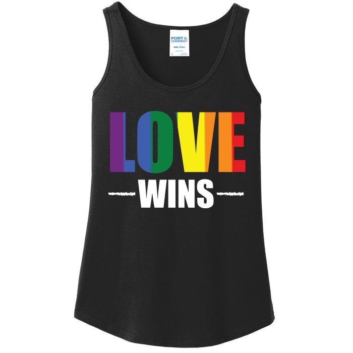 Love Wins Ladies Essential Tank