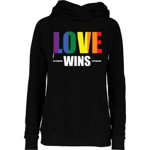 Love Wins Womens Funnel Neck Pullover Hood