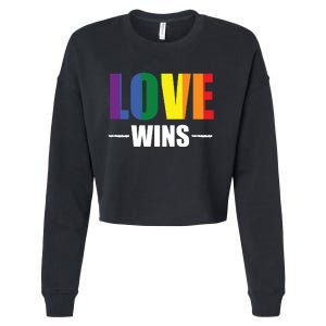 Love Wins Cropped Pullover Crew