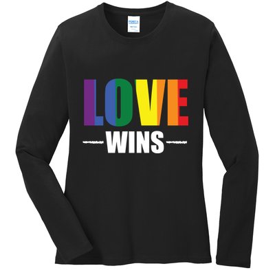 Love Wins Ladies Long Sleeve Shirt